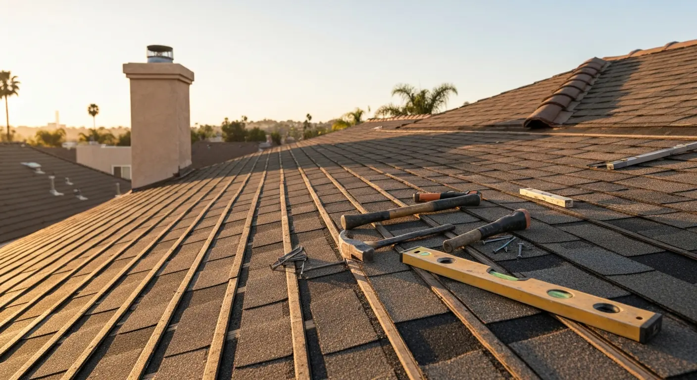 Storm damage roof repair