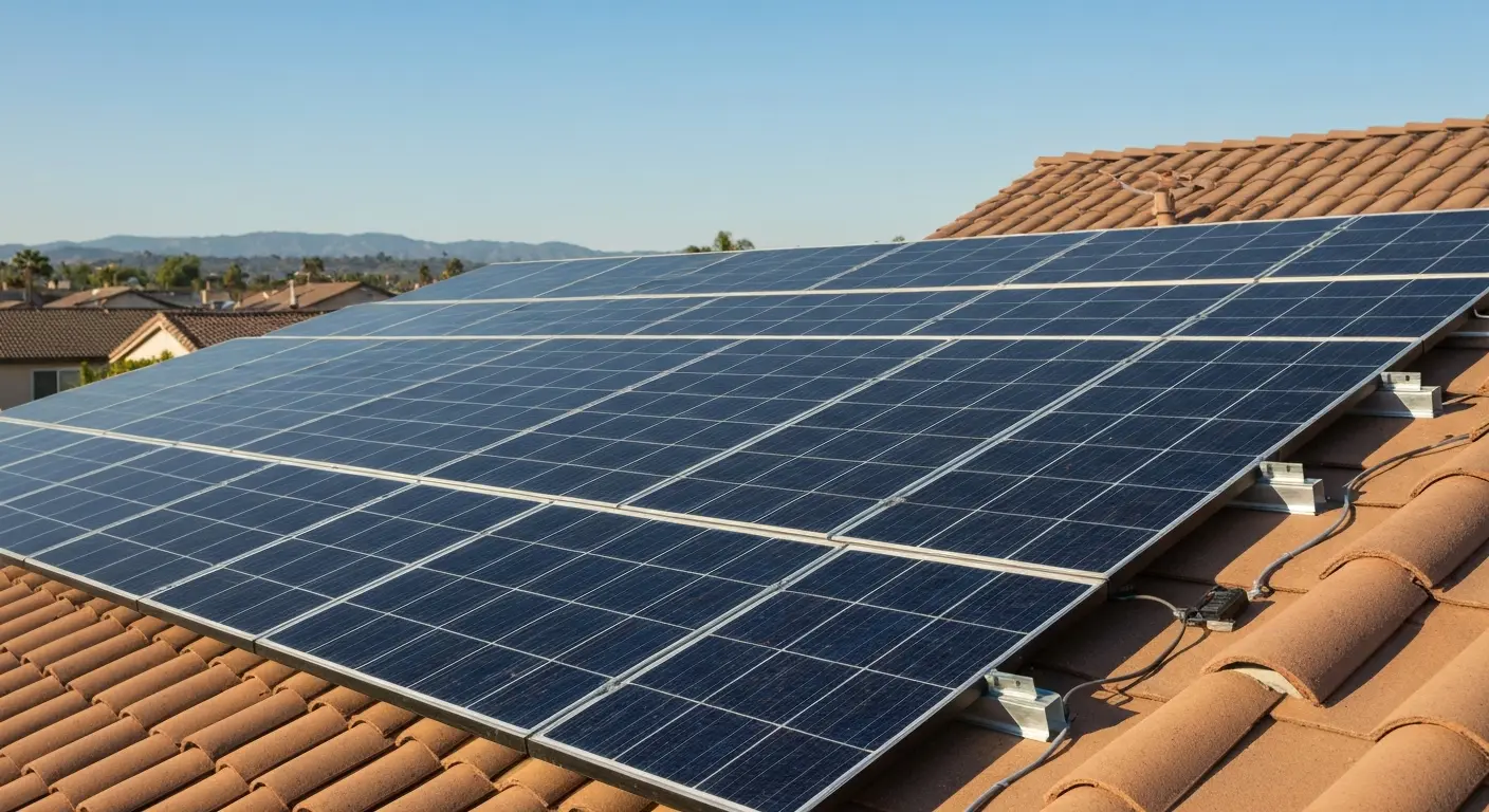Rooftop solar installation