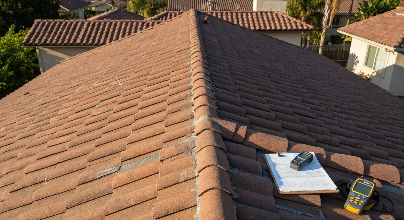 Professional roof inspection