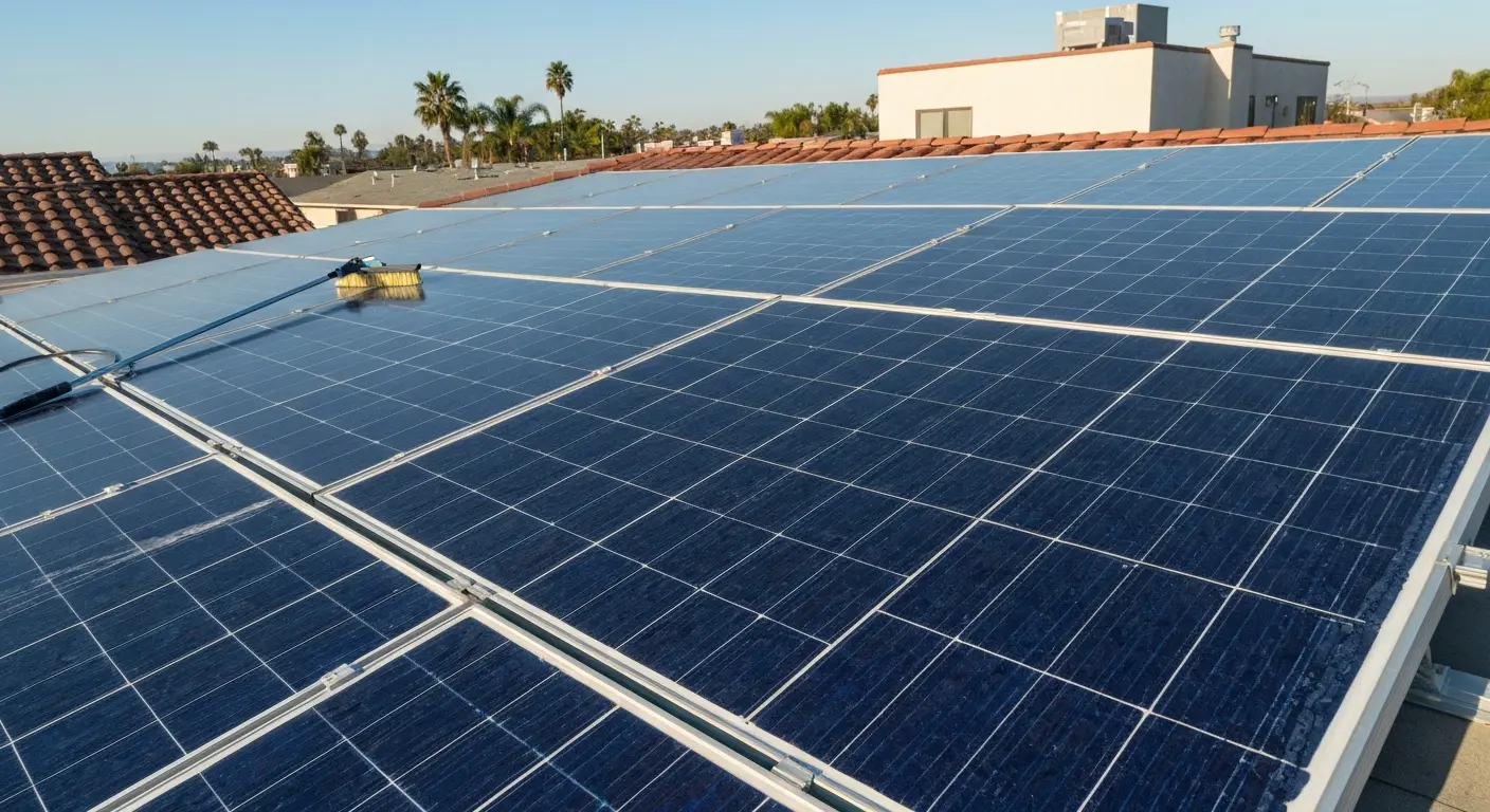 Solar panel maintenance