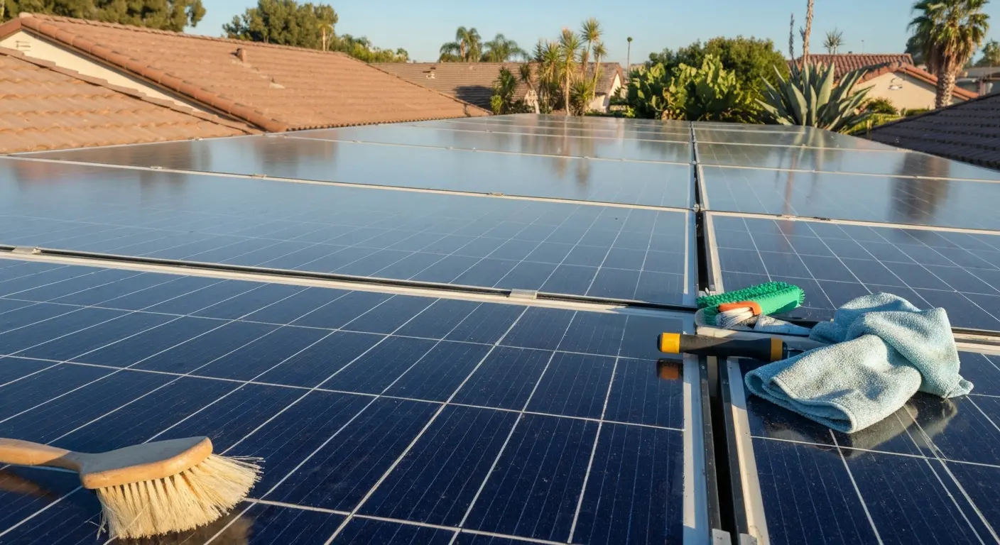 Solar system maintenance and cleaning