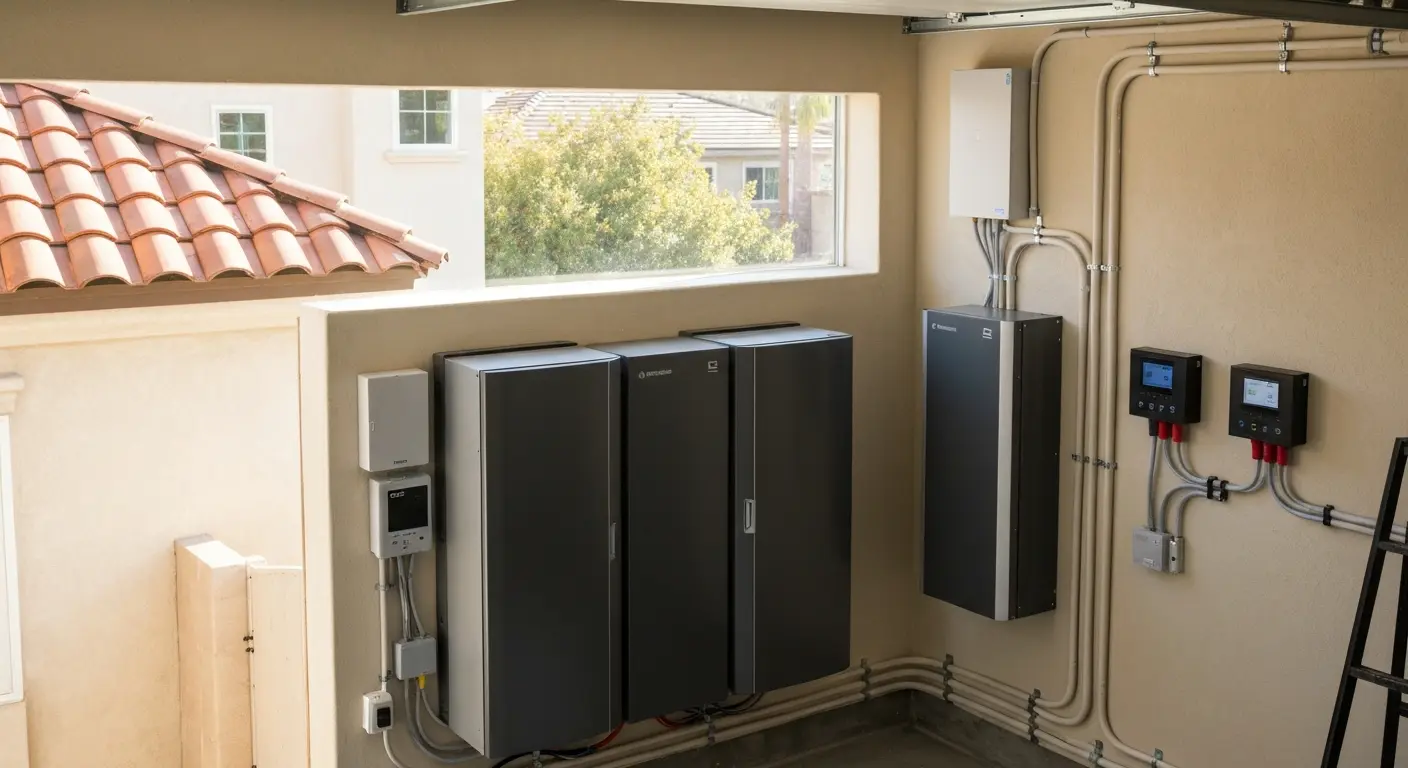 Battery storage installation