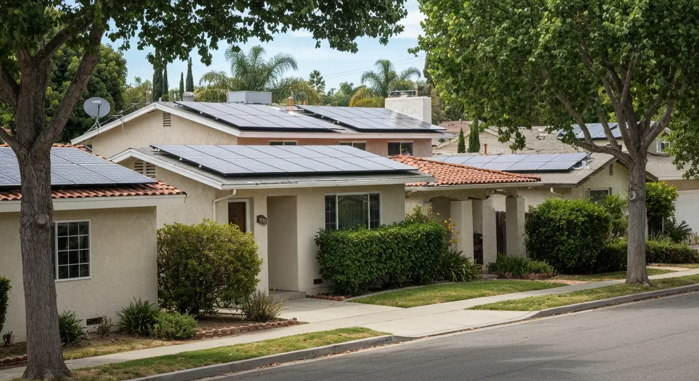 Reseda street and residential home