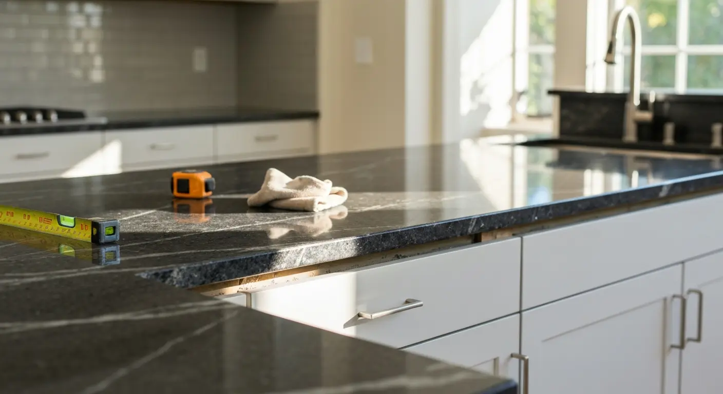 Granite countertop installation