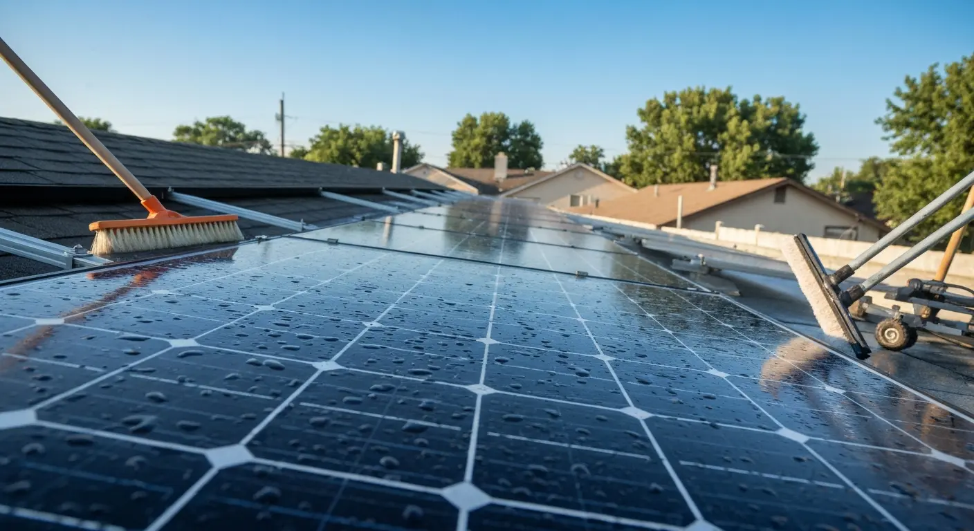Solar panel maintenance