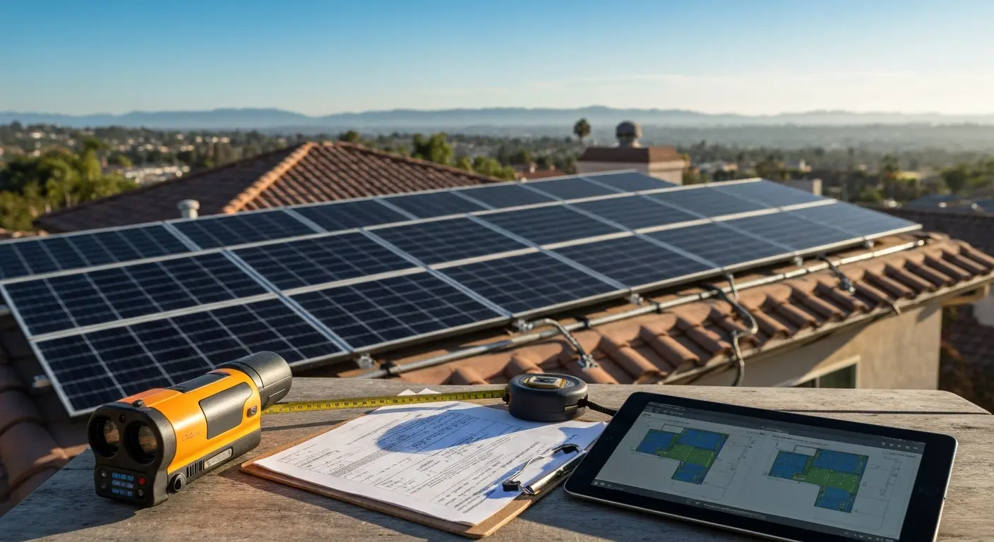 Solar consultation meeting with West Hills homeowner