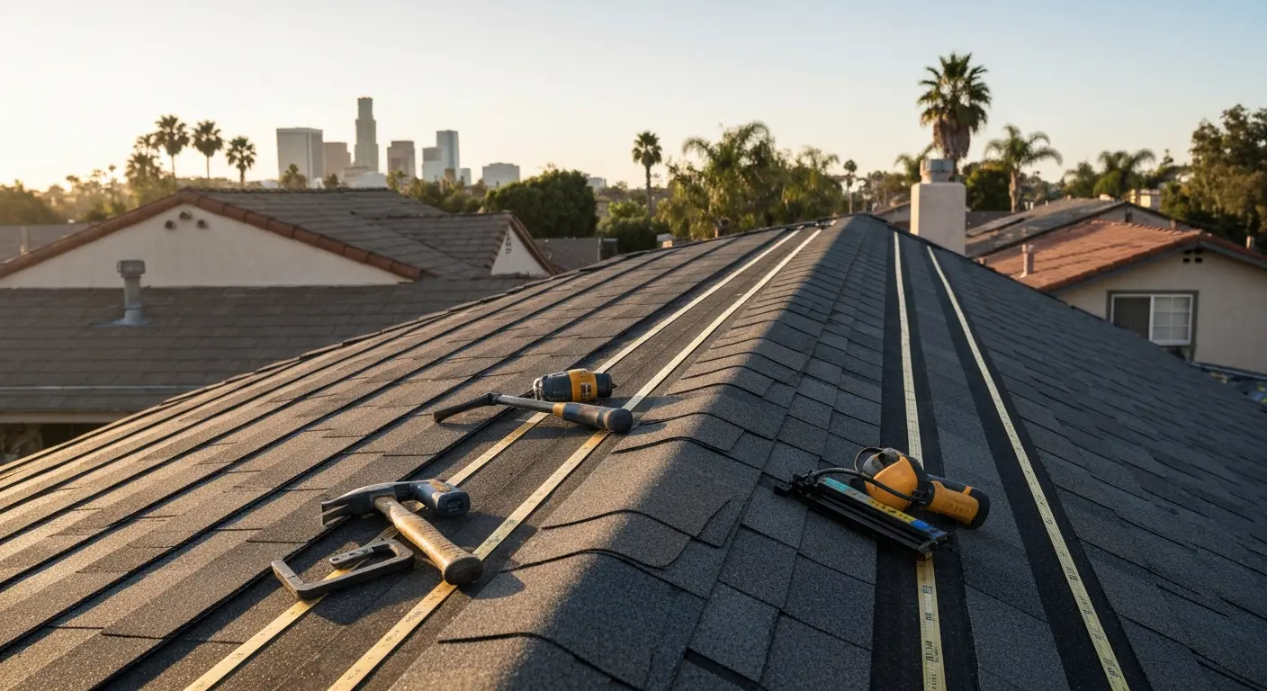 New roof installation project