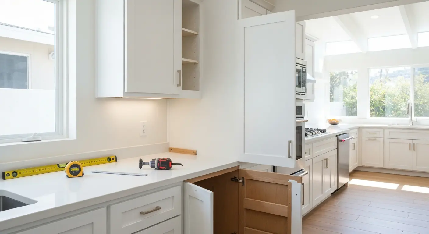 Custom cabinet installation