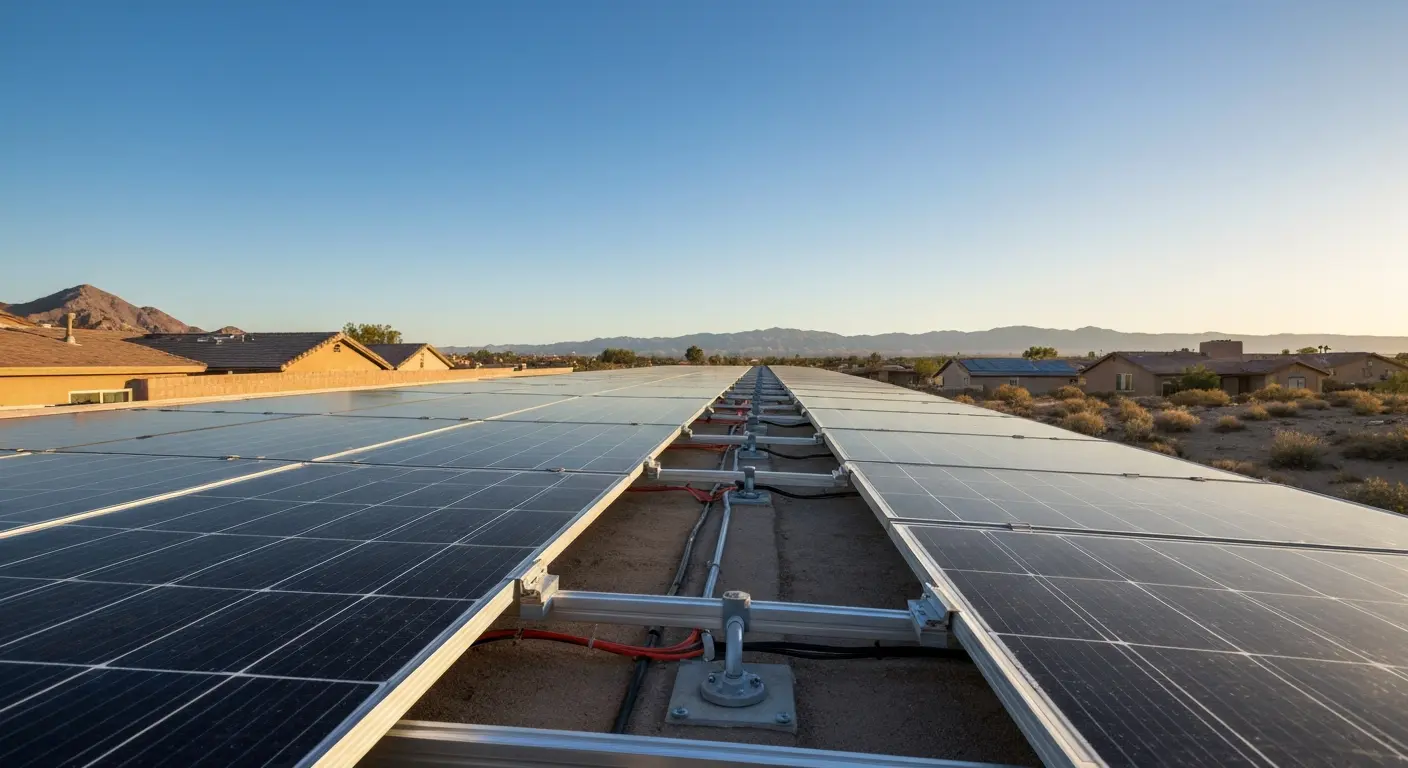 Solar panel installation