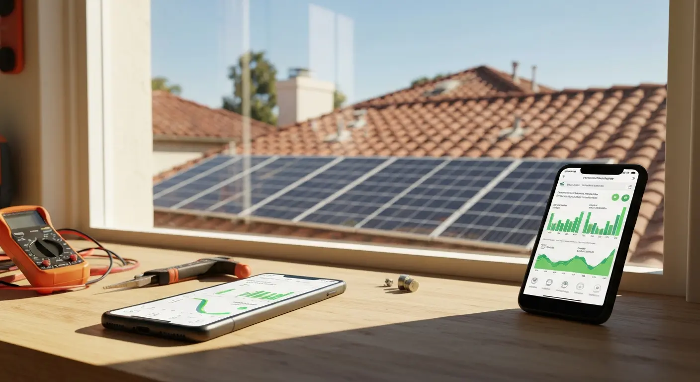 Solar monitoring on smartphone