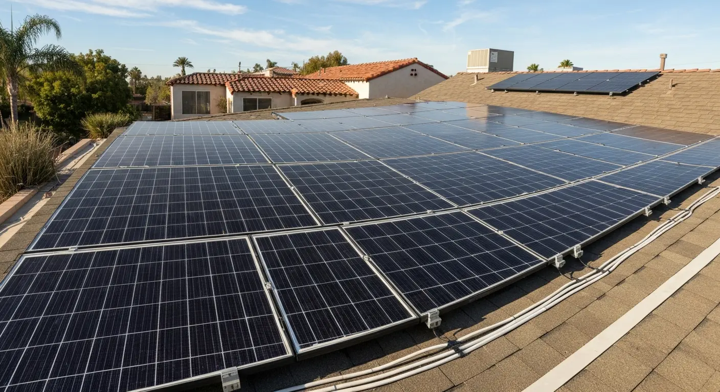 Solar panel installation