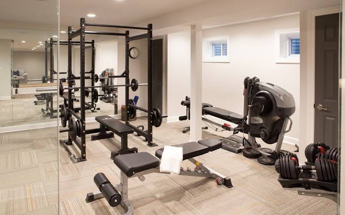Home gym and wellness basement remodel in Fort Lee, NJ