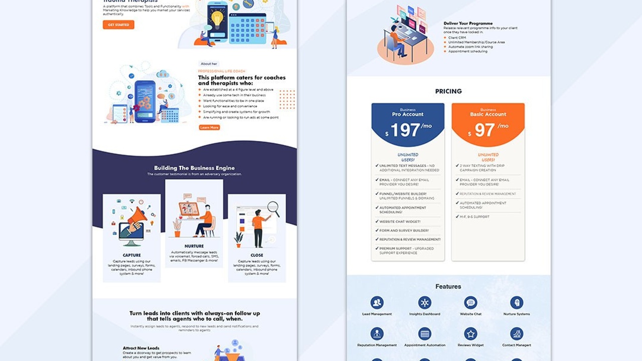 Modern GHL Landing Page Template for Business Growth