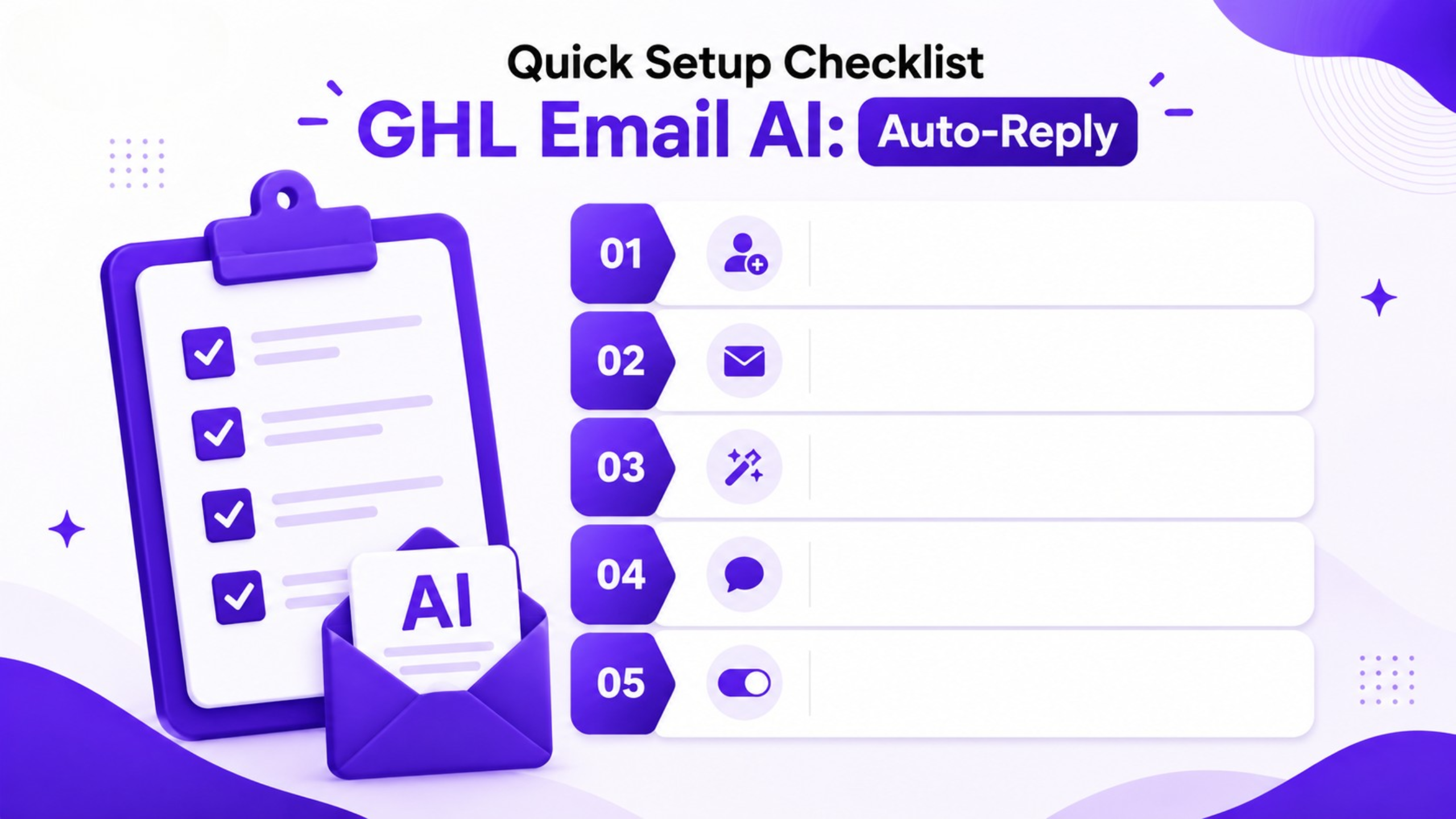 Quick Setup Checklist