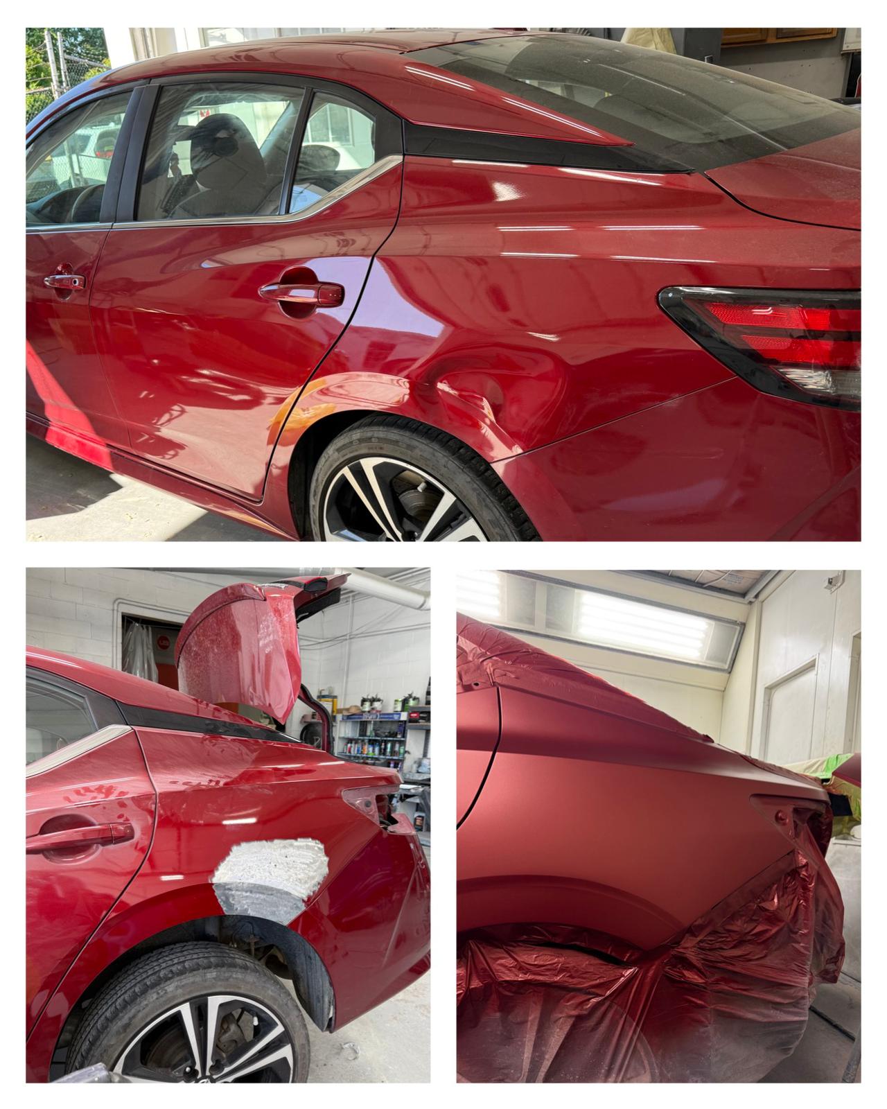 Before and after repair 1
