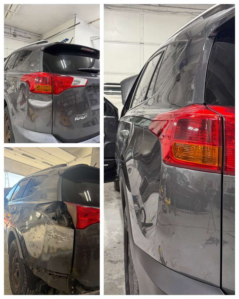 Before and after repair 4