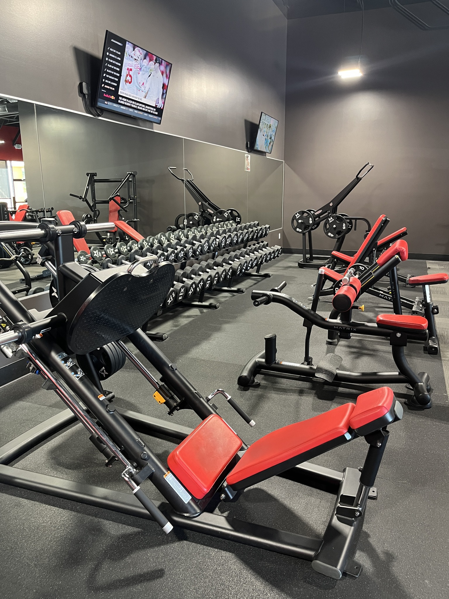 Free weights and equipment