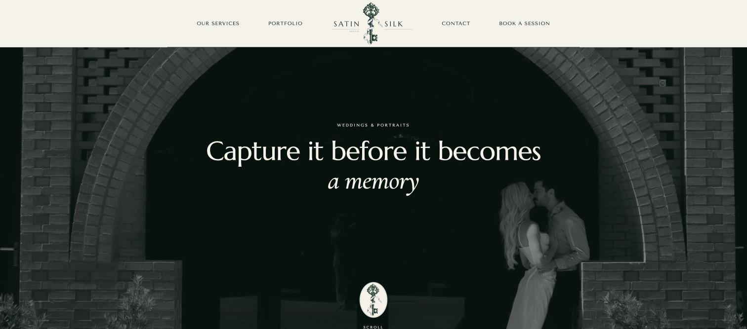 Homepage on desktop