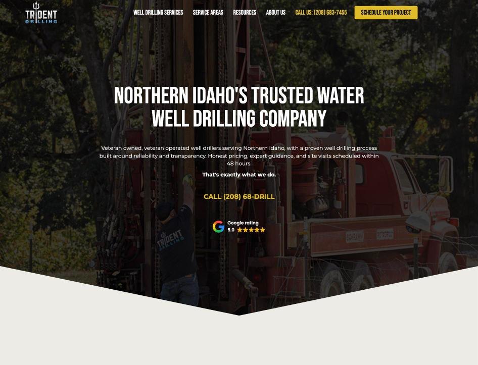 Trident Drilling homepage