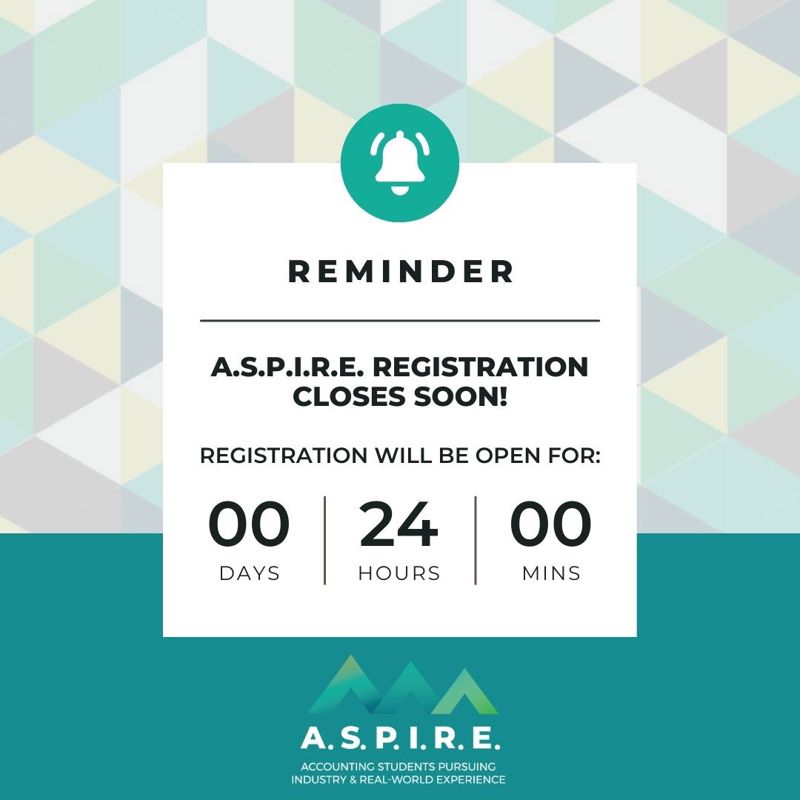 Social post: registration countdown