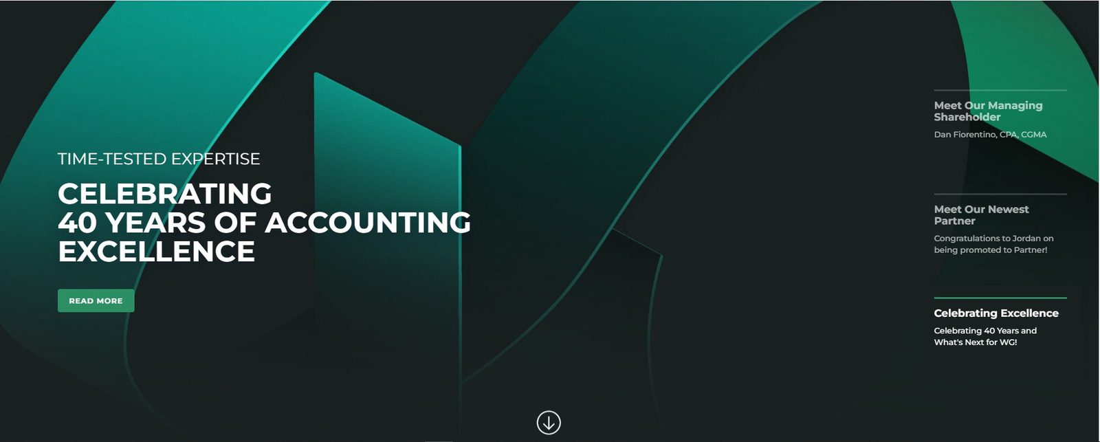 Homepage banner