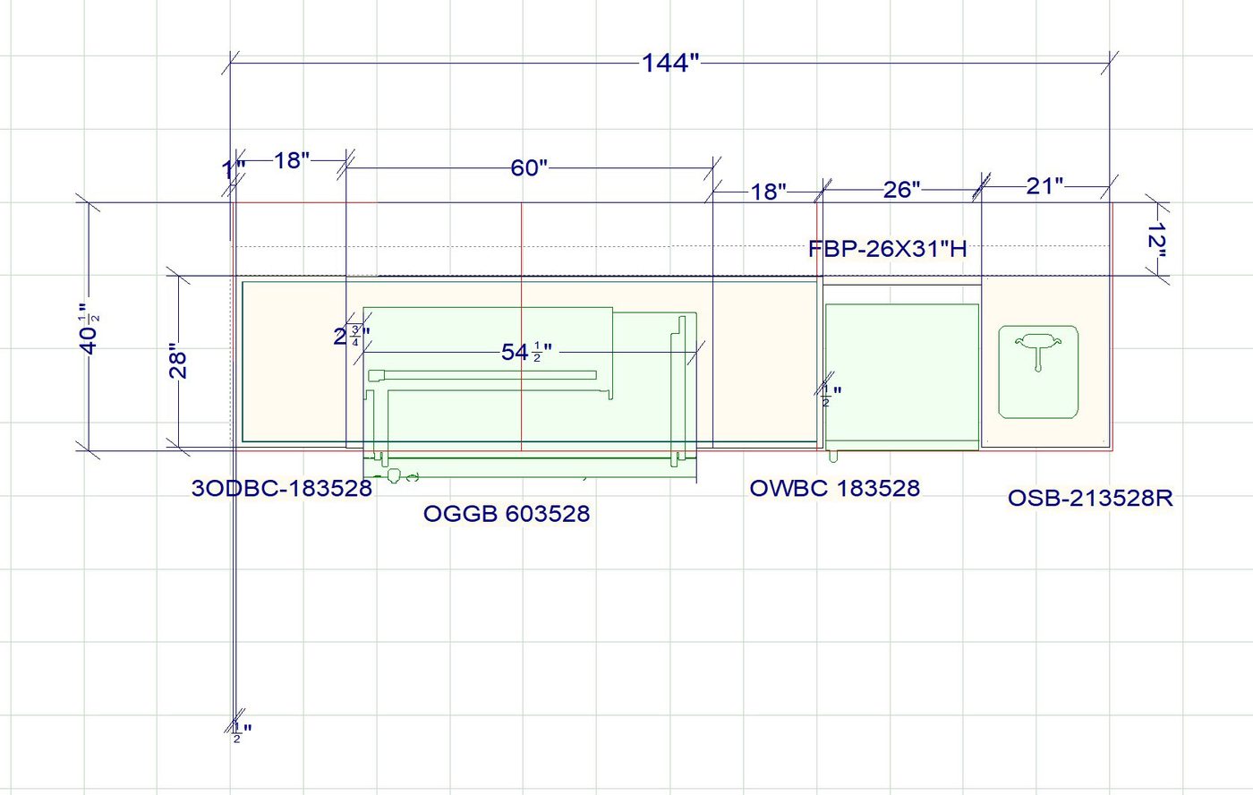 CAD elevation plan