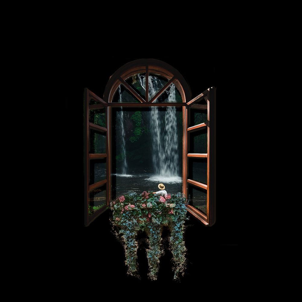 Window onto a waterfall
