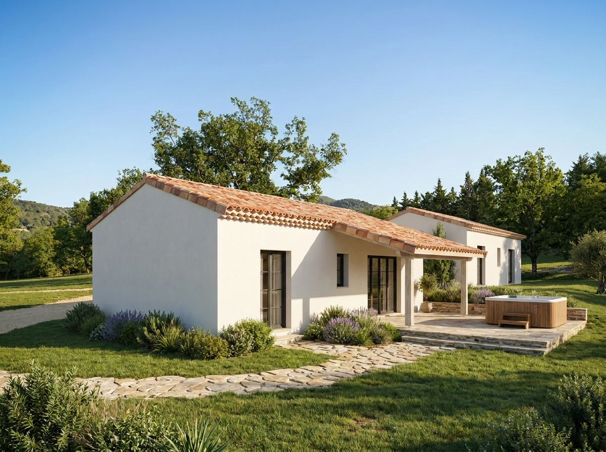 Stenen chalet met tuin op Village des Cigales