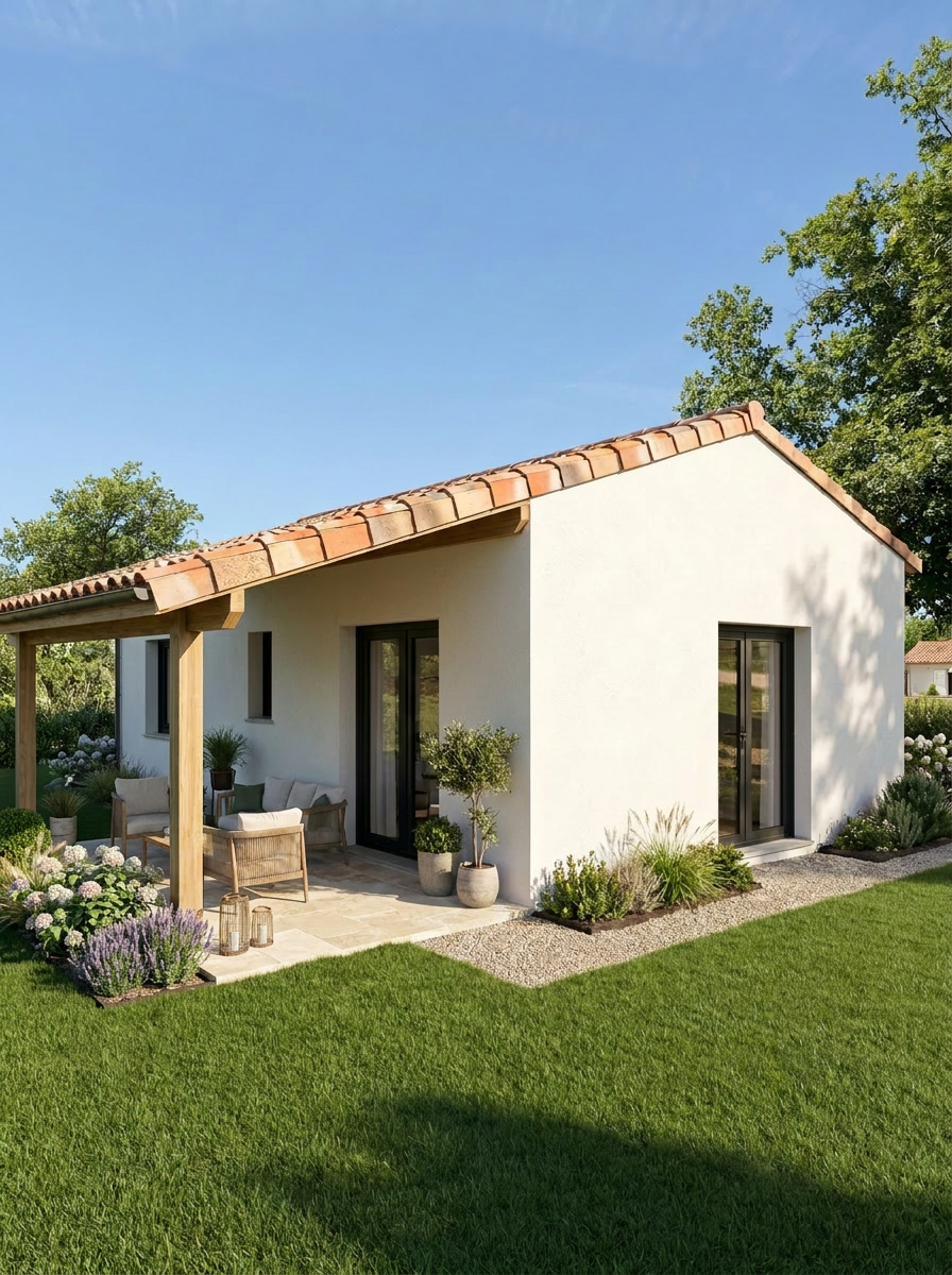 Papillon met overdekt terras op Village des Cigales