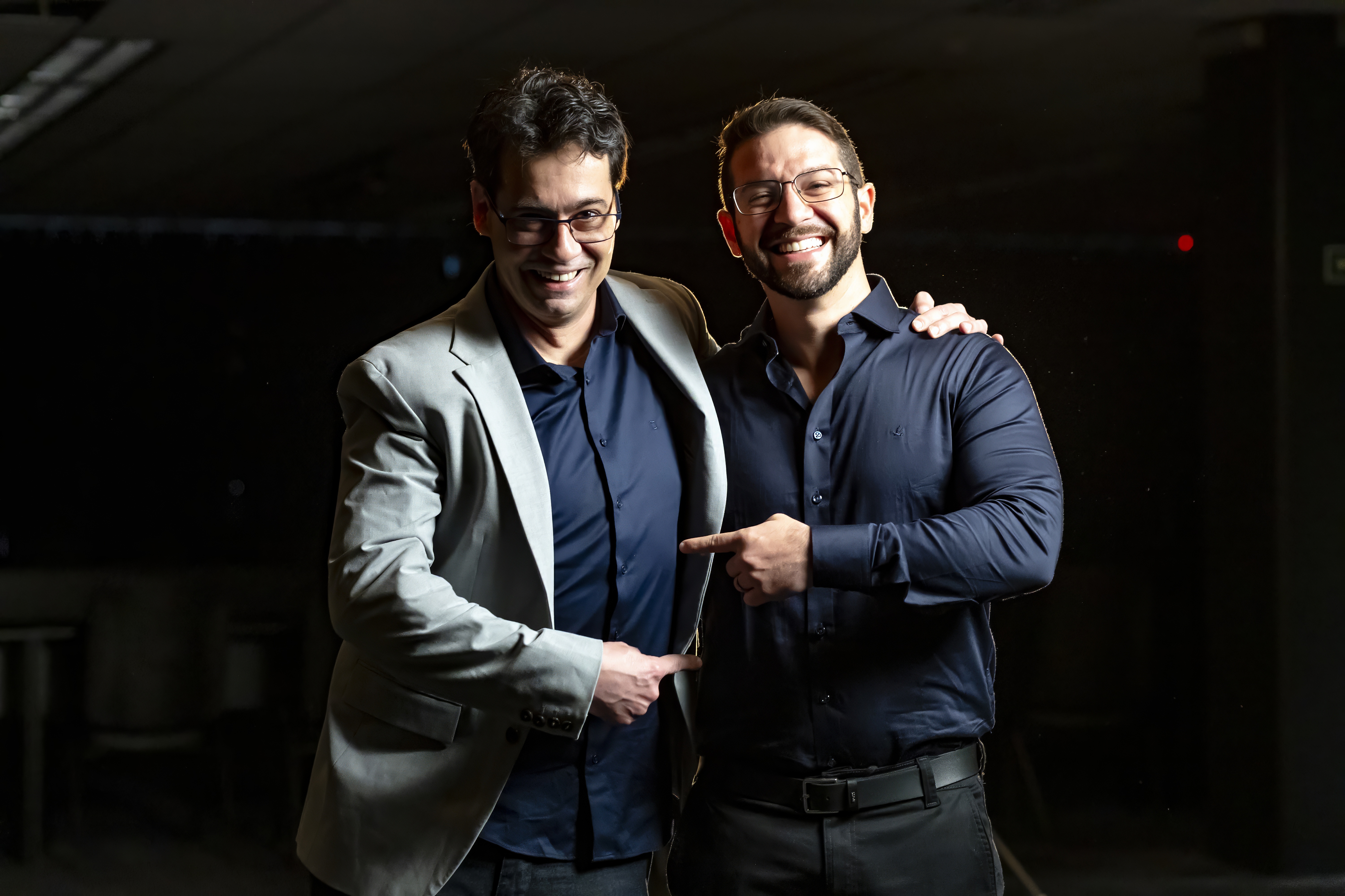 Anthony Nichols e André Cia no Palco