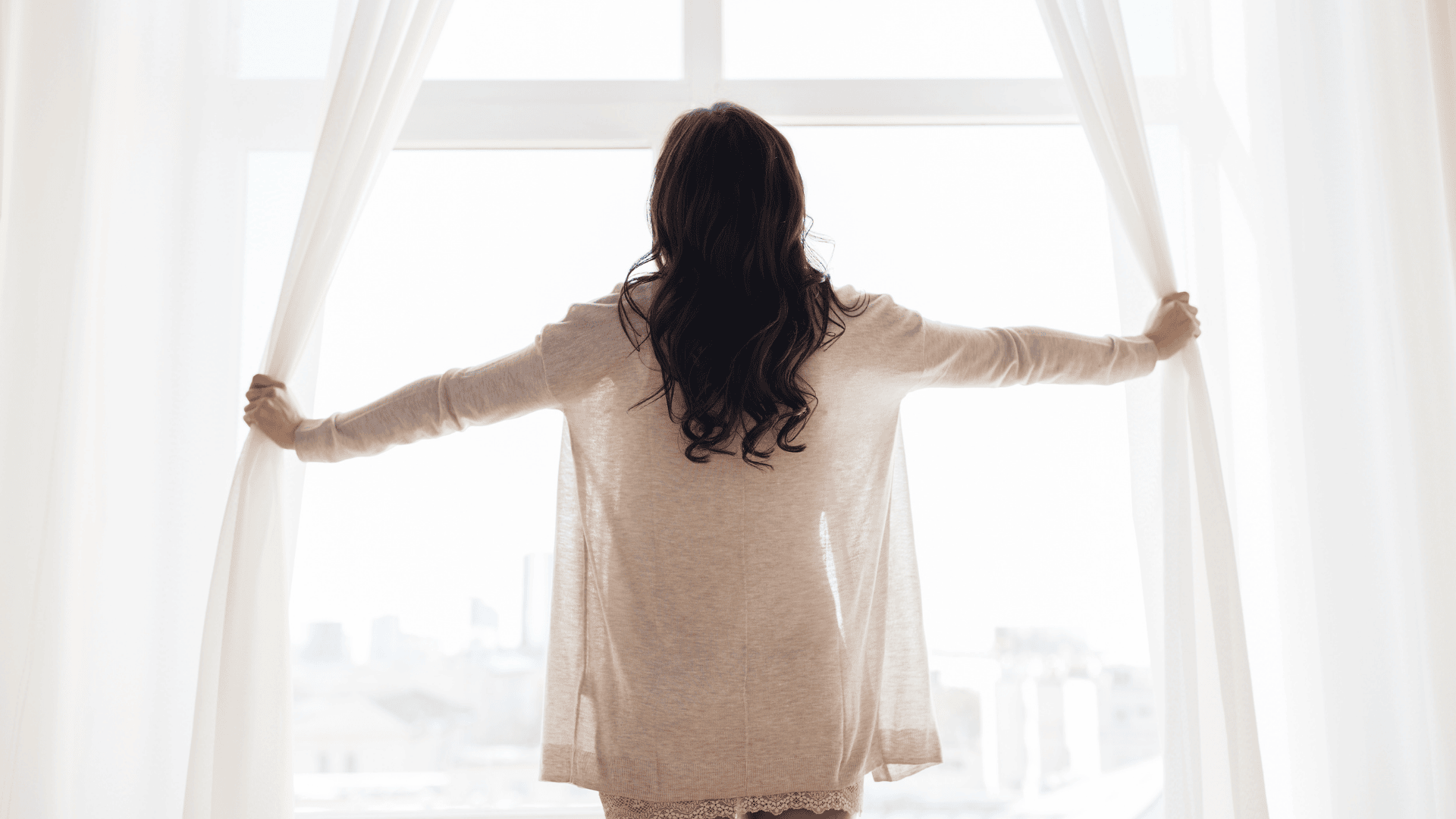 woman morning natural light