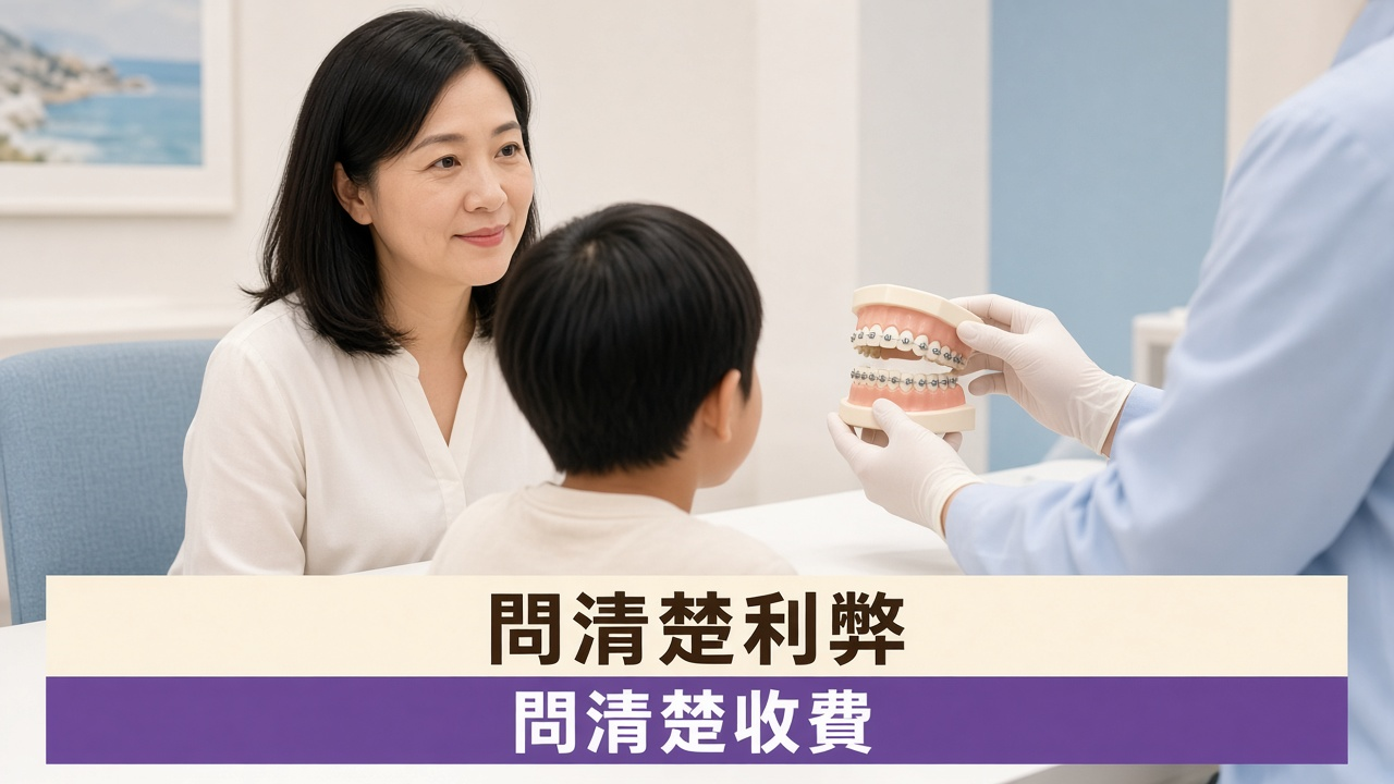 中環矯齒：牙醫用牙齒模型同家長講解