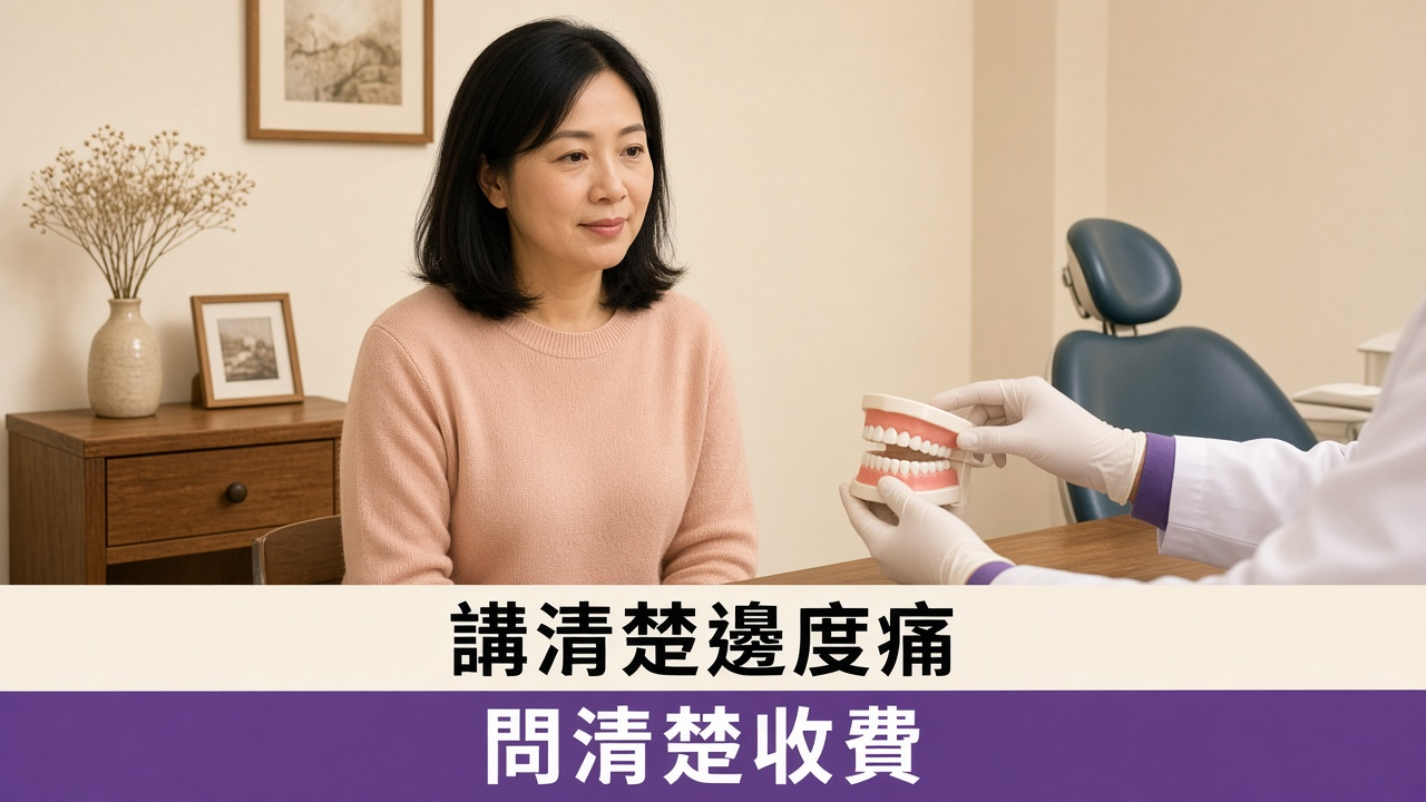 尖沙咀牙科：牙醫用牙齒模型同女士講解