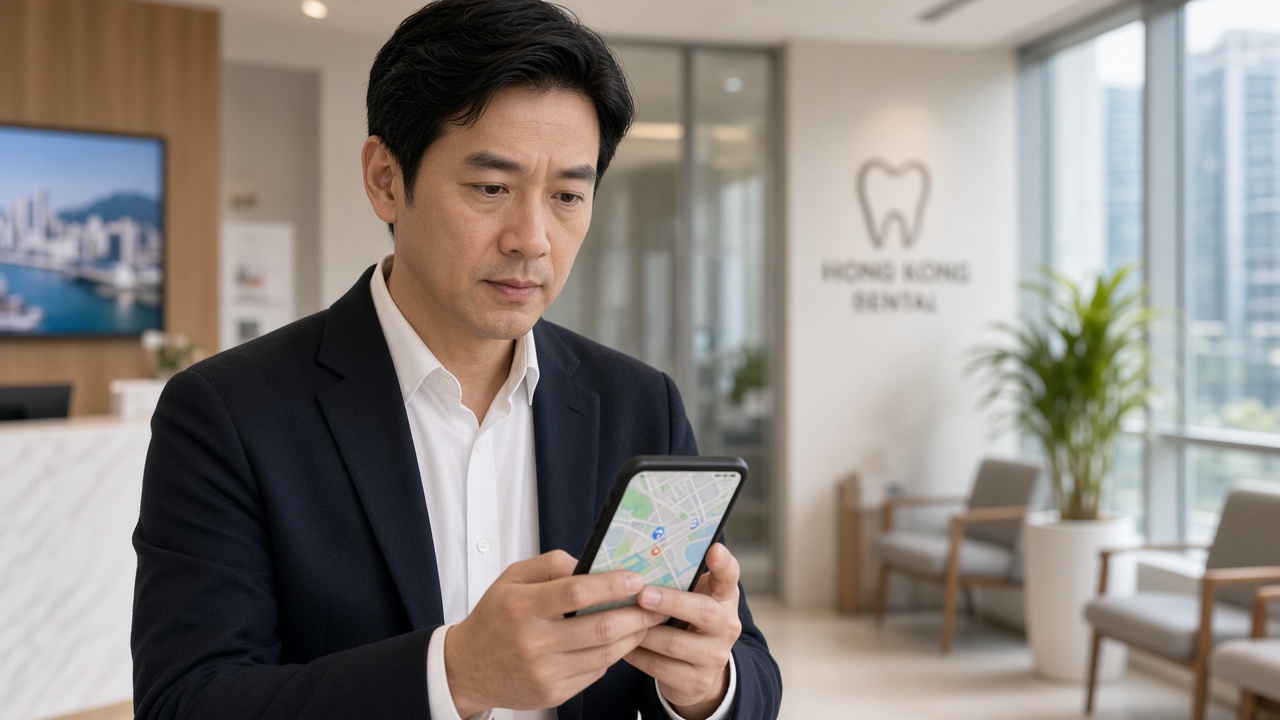 點樣用 Google 地圖幫診所搵多啲病人：診所負責人喺手機查看 Google 地圖