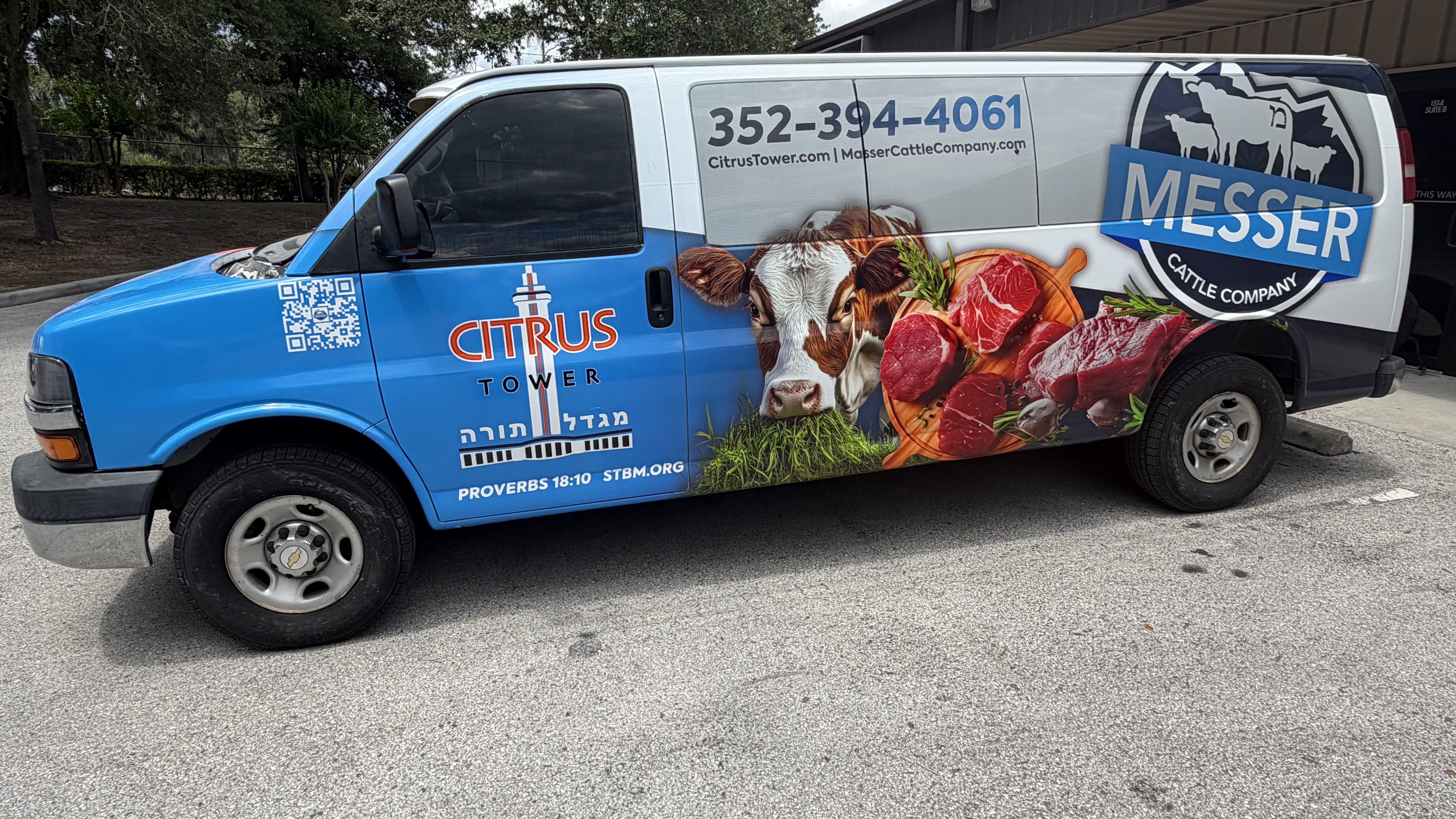 Orange vehicle wrap project
