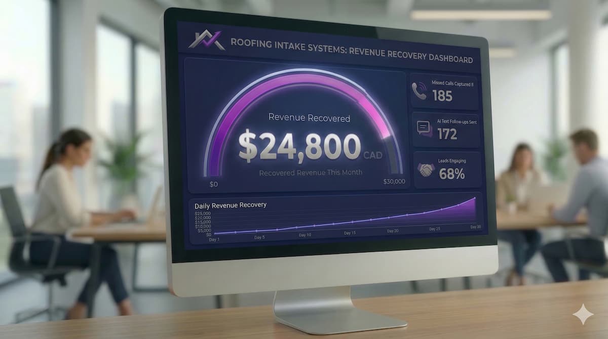 Roofing Intake Systems Revenue Dashboard
