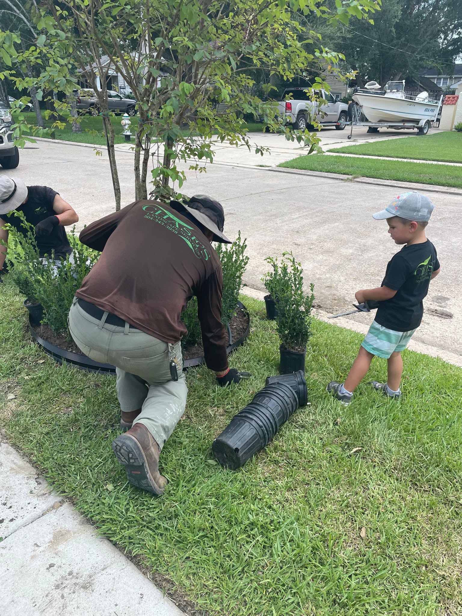 Residential landscaping project