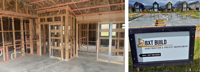 Frame work for new building project