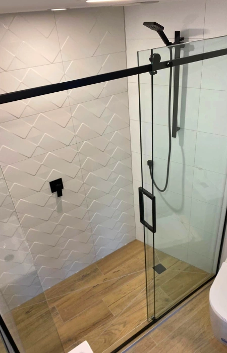 Renovated bathroom + shower