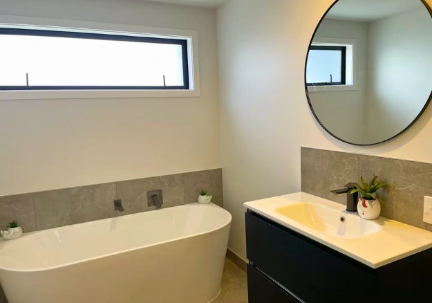 renovated bathroom completed by BXT Build
