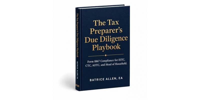 Preparer Due Diligence student book by Batrice Allen, EA