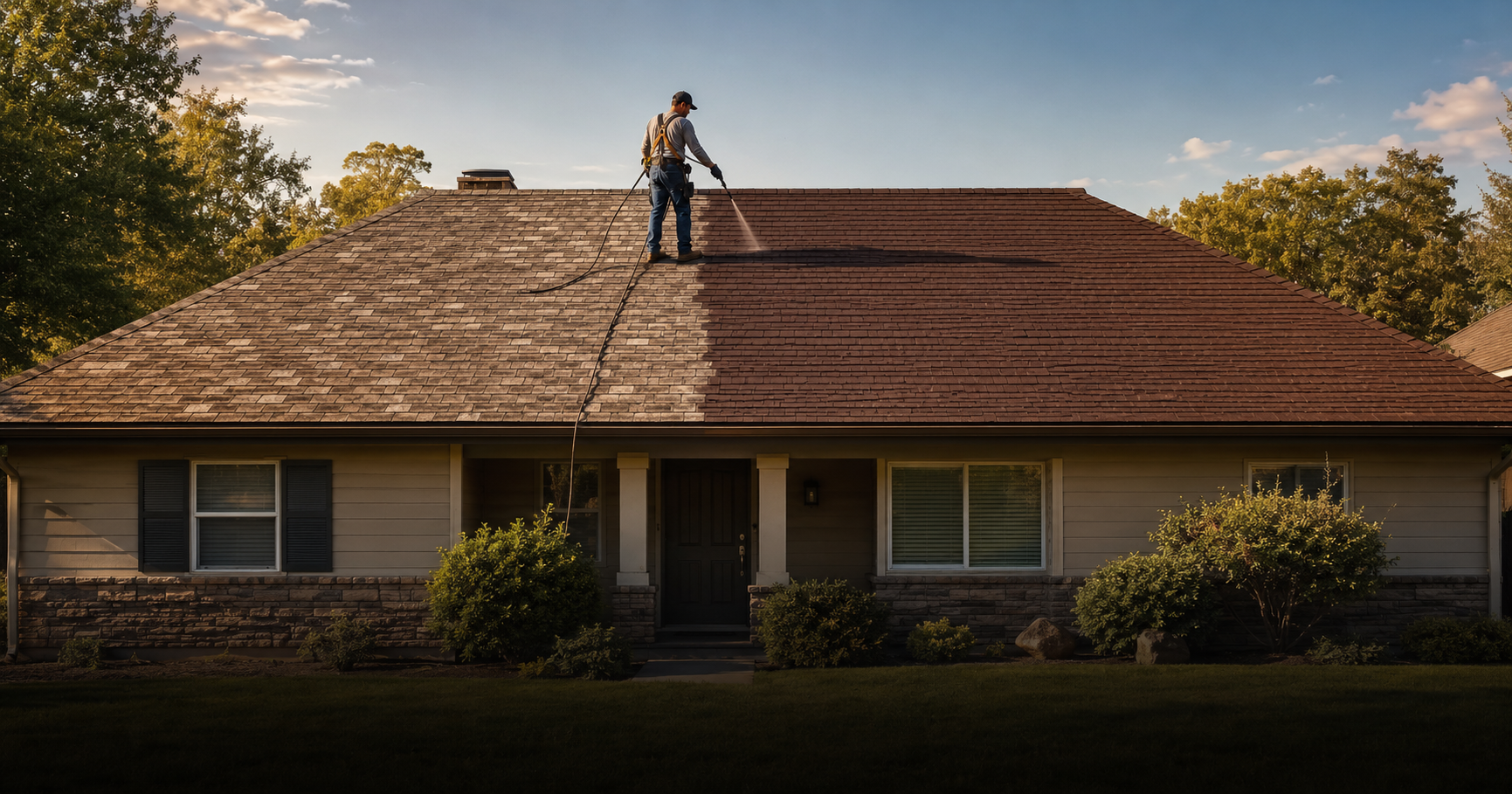 Can roofing shingles be painted — close-up of weathered asphalt shingles
