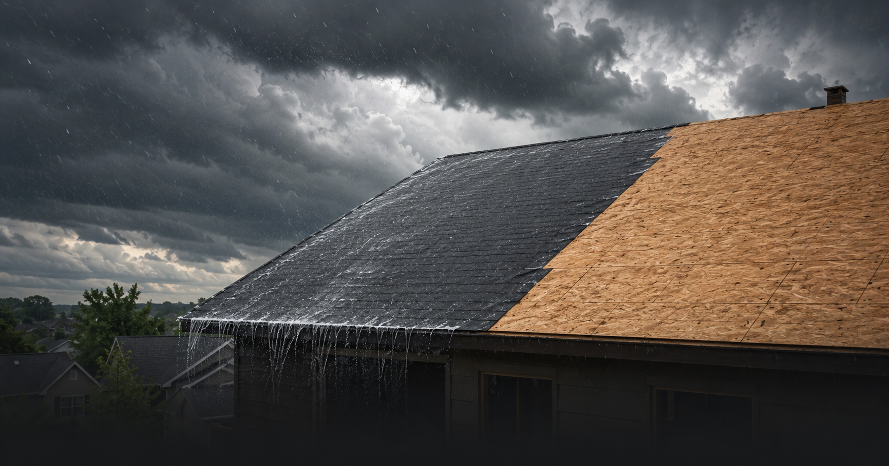 Can roofing felt get wet — rain hitting exposed underlayment on a partially completed roof