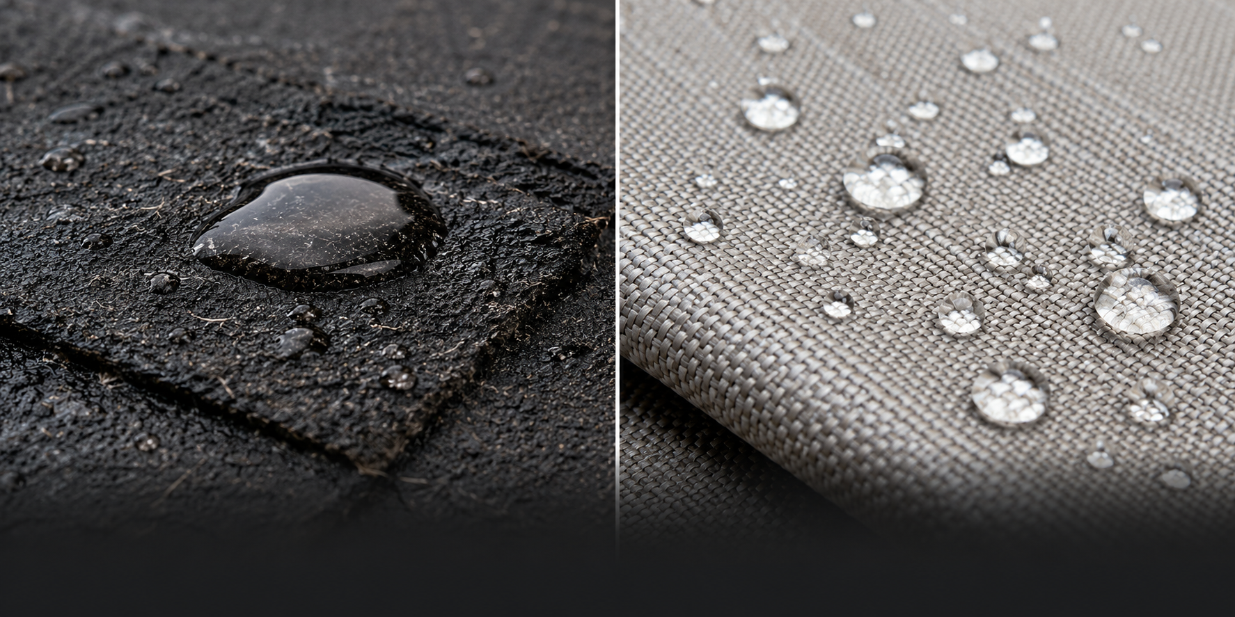 Traditional roofing felt versus modern synthetic underlayment water handling comparison