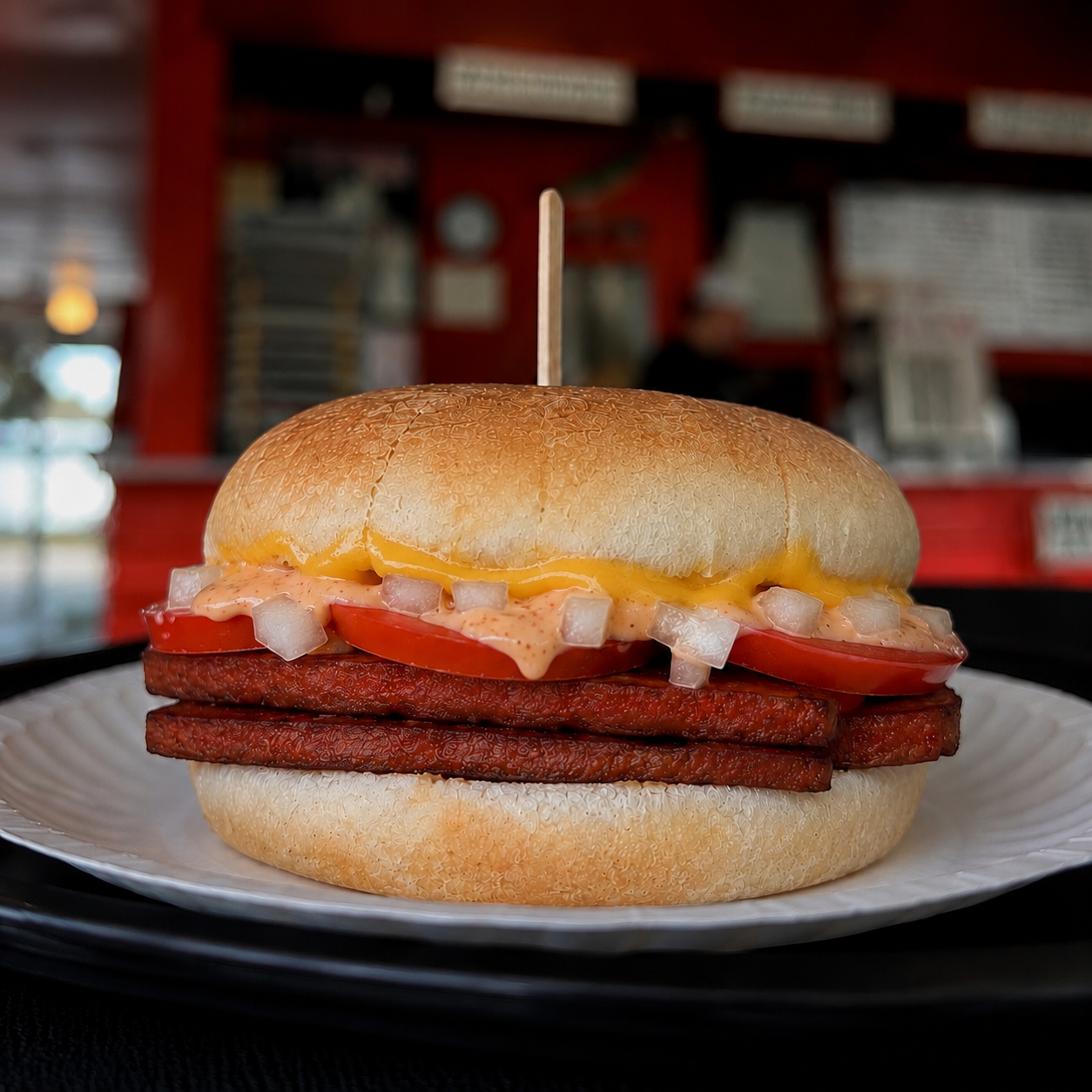California Pork Roll Sandwich with Cheese