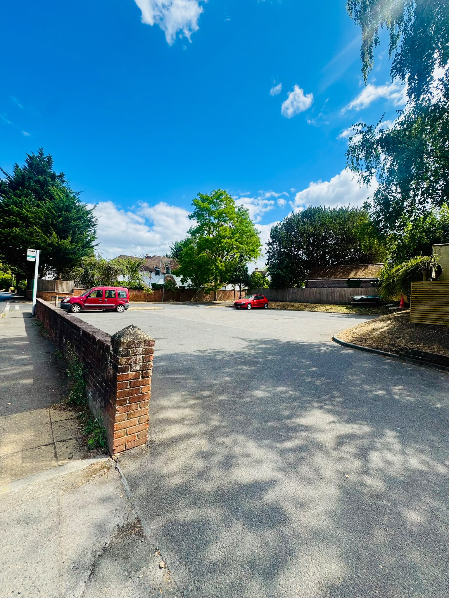 The Anchor Bookham on-site car park