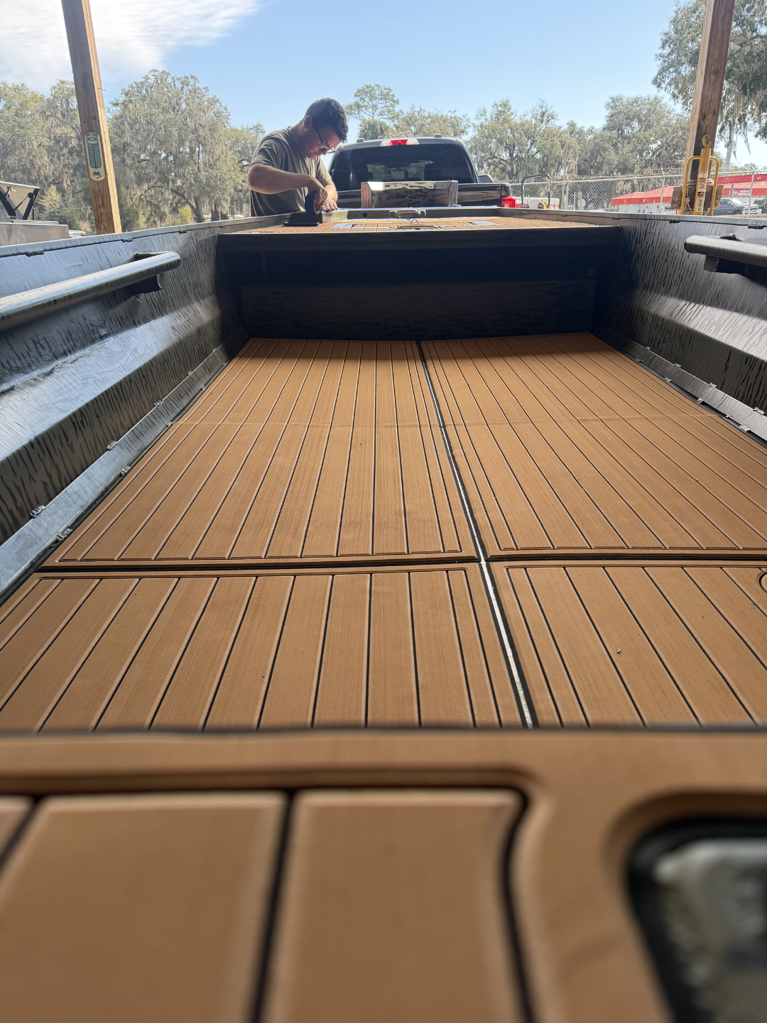 Custom bow deck detail