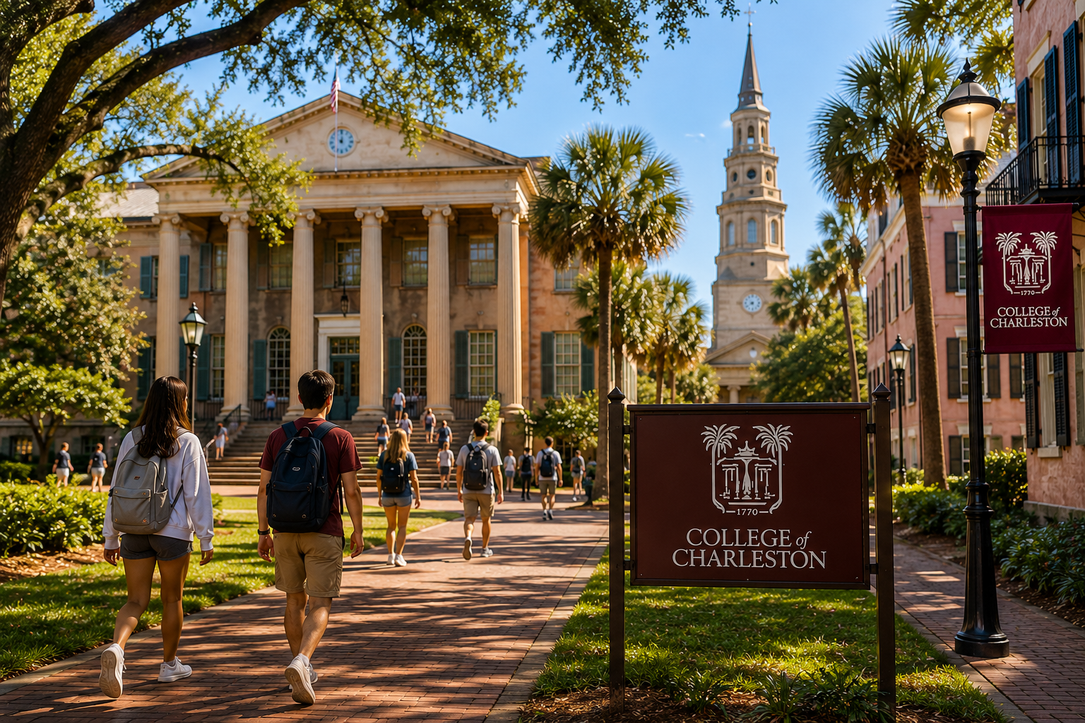 College of Charleston campus - student healthcare in Charleston for college students