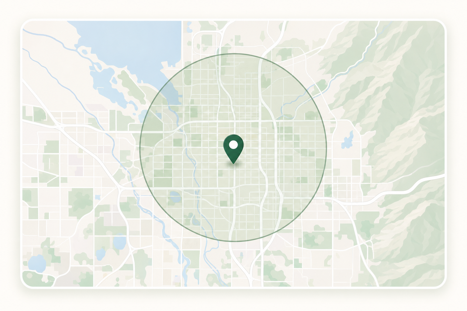 Salt Lake City service area map