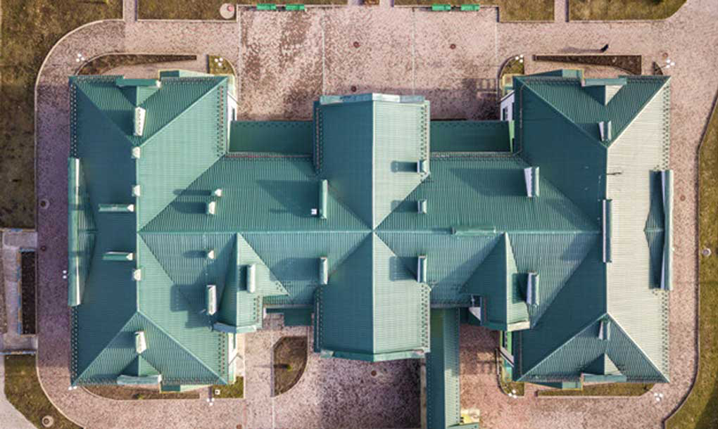 Overhead shot of a Florida home